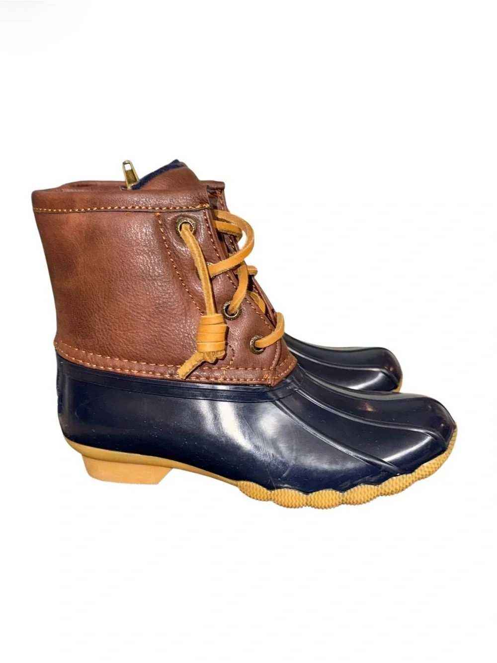 SPERRY SALTWATER insulated leather duck boots girl’s shoes  size 12